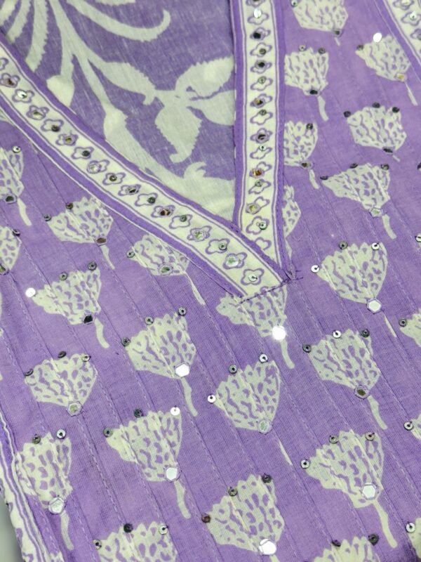 Lilac Kurti set - Image 2