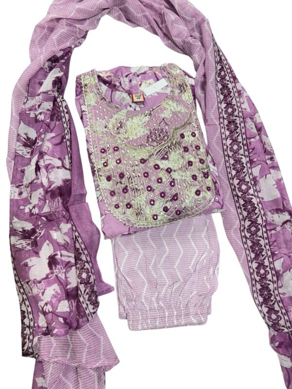 Purple Kurti set - Image 2