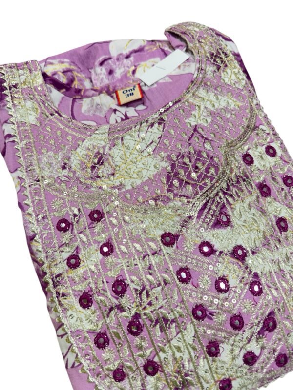 Purple Kurti set - Image 3