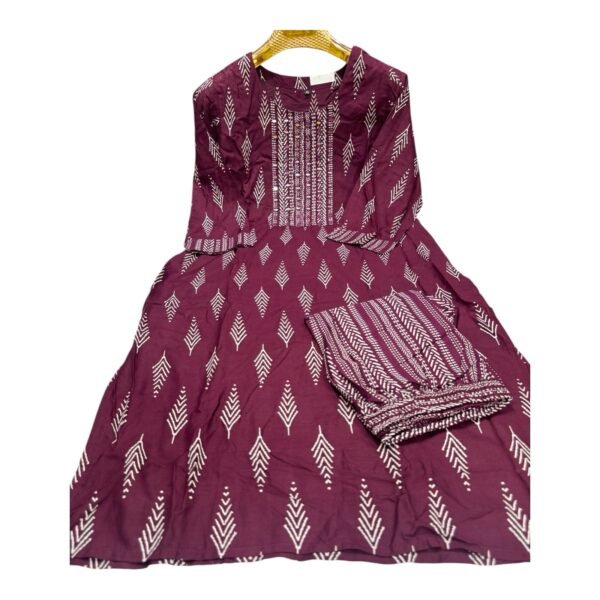 Wine Kurti set
