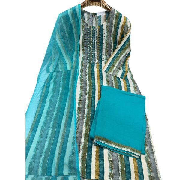 Aqua green Kurti set