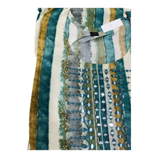 Aqua green Kurti set - Image 2