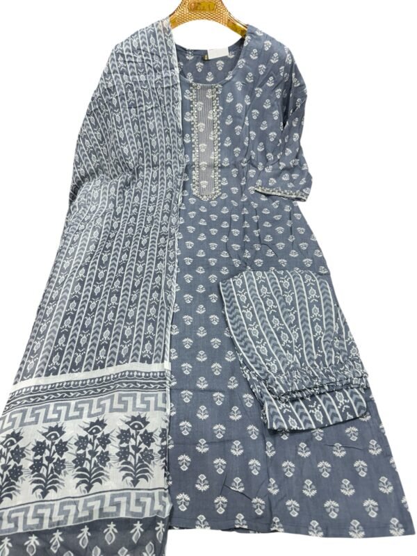 Grey kurti set