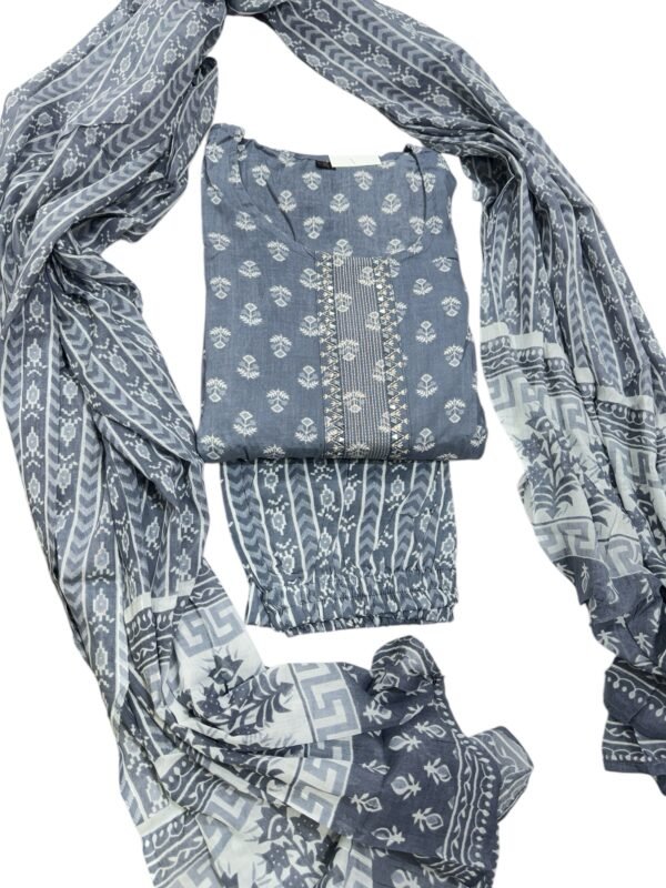 Grey kurti set - Image 3