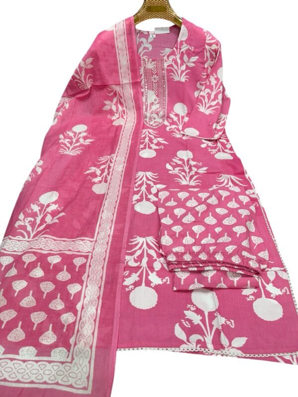 Pink kurti set