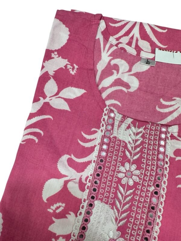 Pink kurti set - Image 3