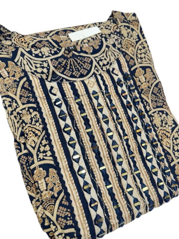 Dark blue Kurti set - Image 2