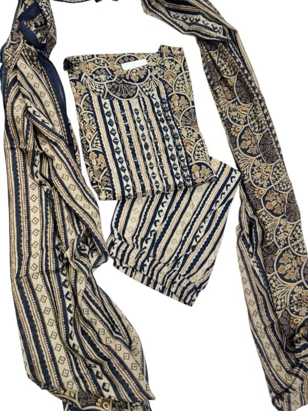 Dark blue Kurti set - Image 3