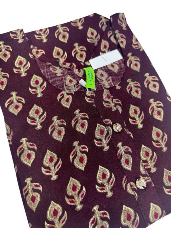 Maroon kurti set - Image 2