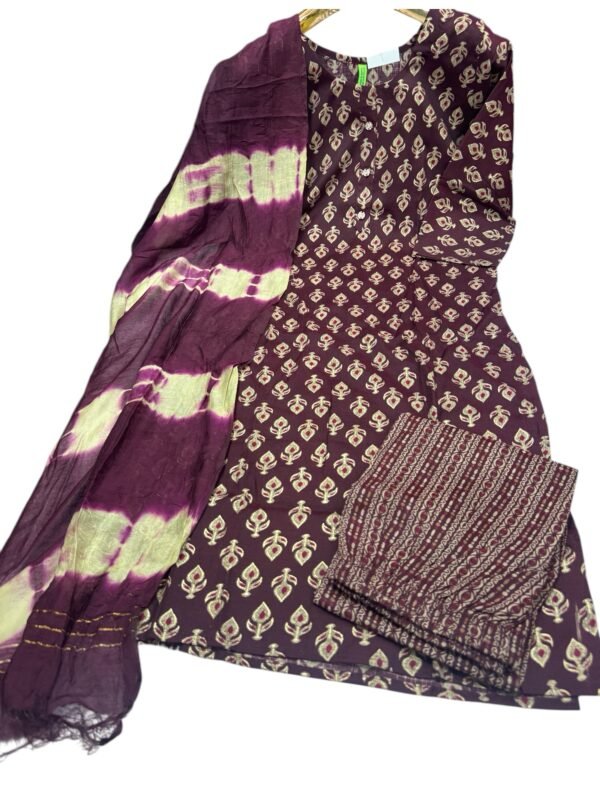 Maroon kurti set