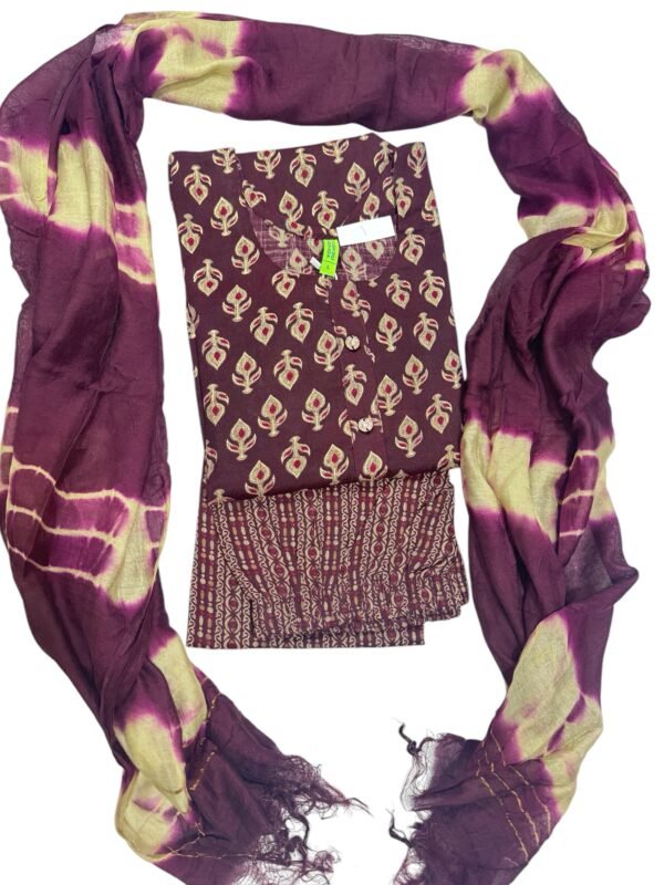 Maroon kurti set - Image 3