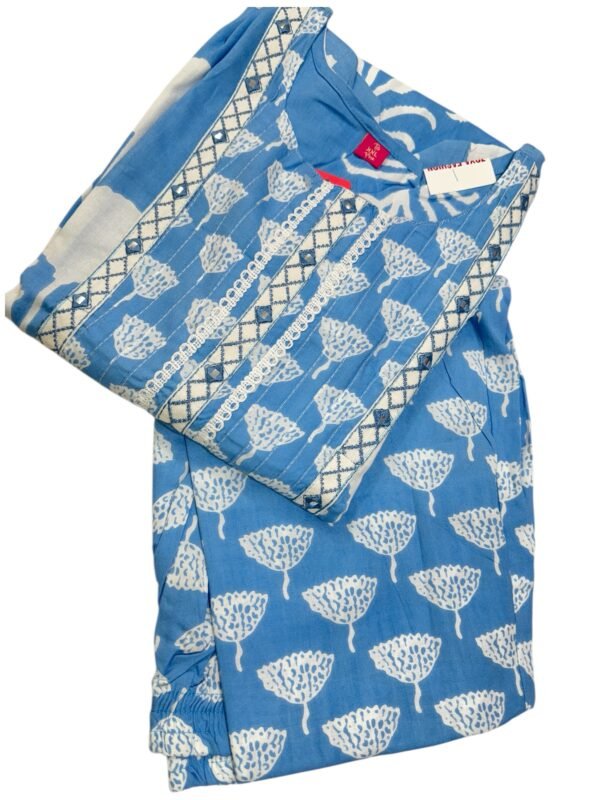 Blue Kurti with pant