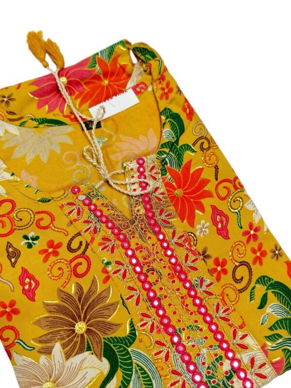 Floral print kurti set - Image 2