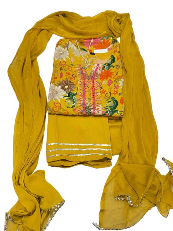 Floral print kurti set - Image 3