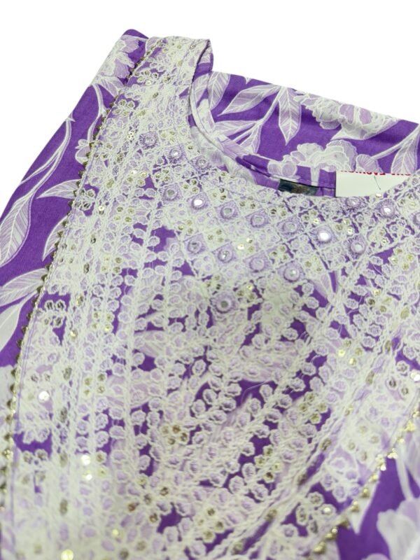 Purple Kurti set - Image 3